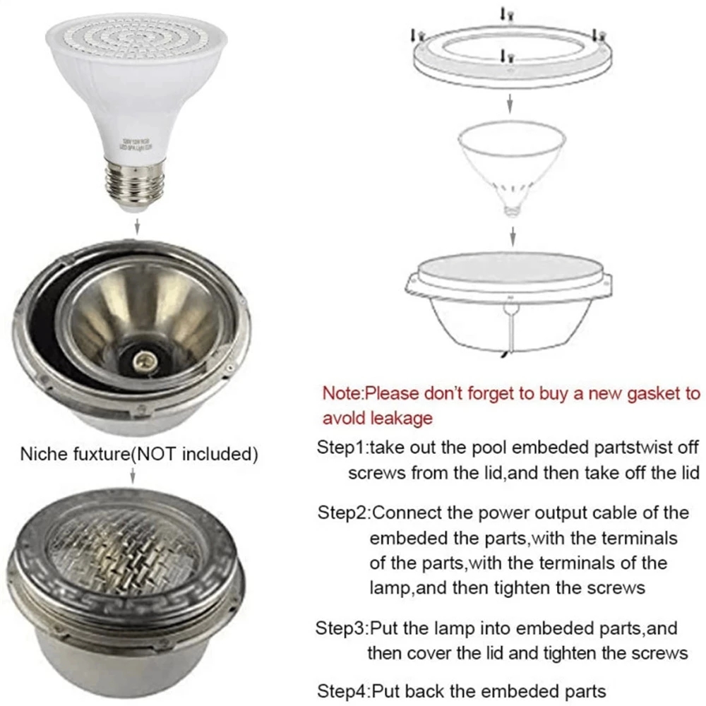 RGB LED Swimming Pool Light E2 - огляд і ціна Xy Spa & Wellness George Town