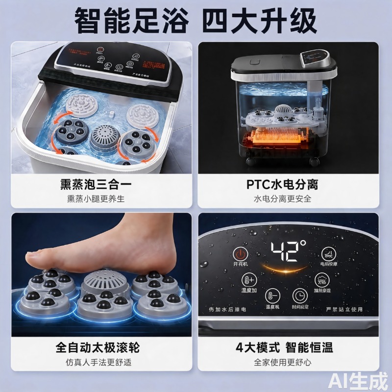 Electric Foot Bath Bucket, Con - огляд і ціна Spa & Wellness Dr Roy Sothers